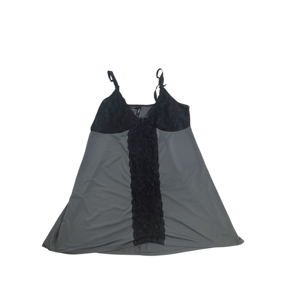 Torrid Gray Lace Trim Babydoll Slip Nightie Plus Size Curvy Sexy Boudoir 2X - Picture 11 of 11
